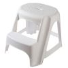 2-step molded plastic stool ladder